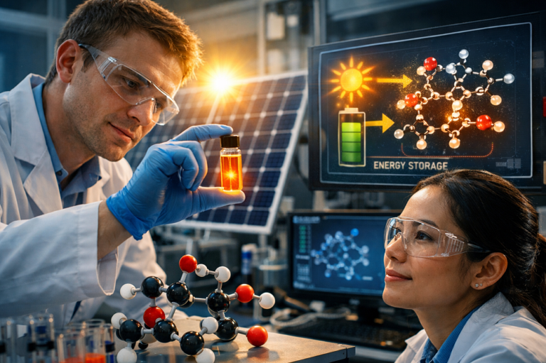 Cientistas criam molécula que guarda energia solar por meses