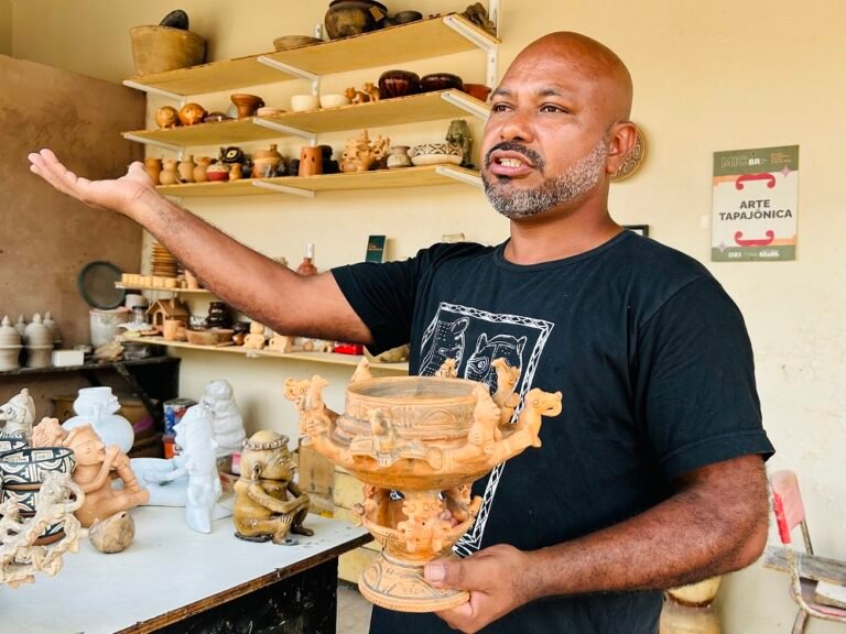 Peças de cerâmica retratam história ancestral do povo Tapajó, em Santarém