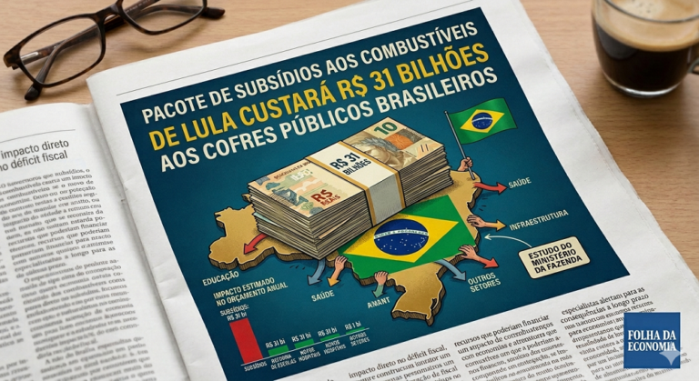 Pacote de subsídios aos combustíveis custará R$ 31 bilhões
