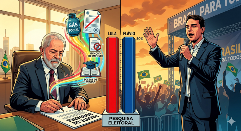 Empate com Flávio muda estratégia de Lula e reforça aposta do PT em “pacote de bondades”