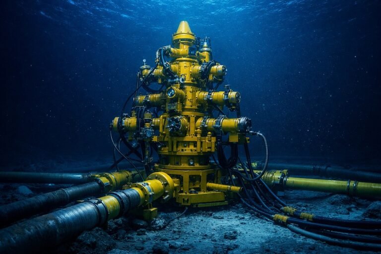 Estruturas gigantes no fundo do mar revelam como funcionam válvulas submarinas de alta tecnologia