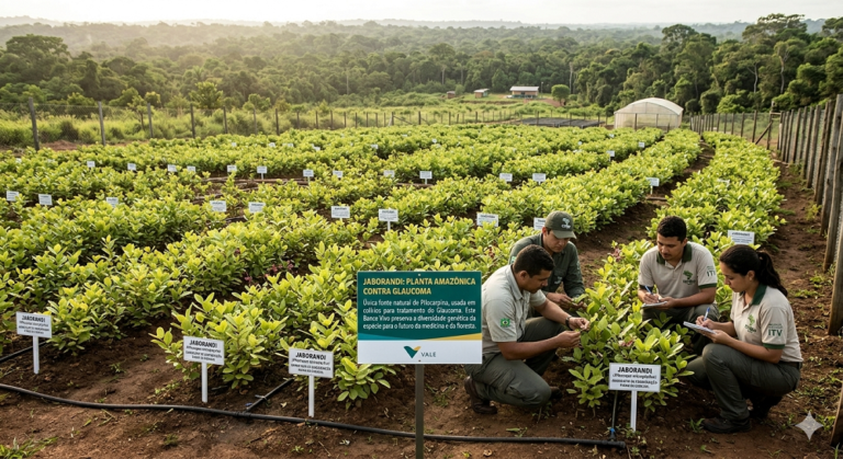 Planta amazônica usada contra glaucoma, jaborandi ganha banco vivo de conservação em Carajás