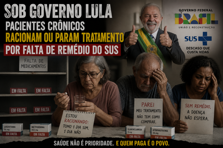 Pacientes crônicos racionam ou param tratamento por falta de remédio do SUS