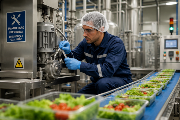 Manutenção industrial no setor de alimentos