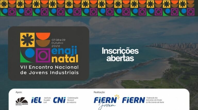 ENAJI 2026 reúne jovens industriais em Natal com foco em inovação e novos negócios
