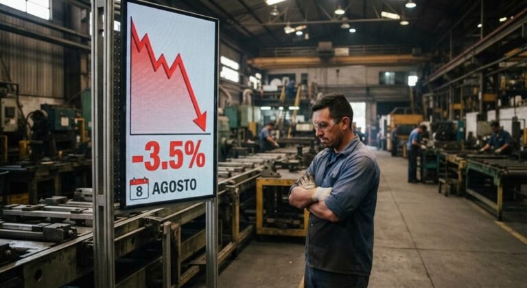 Faturamento da indústria cai 3,5% em agosto, aponta CNI
